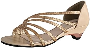 Ženska kanta za gledanje s niskim klinom Sandal Dame Wedge Kožne sandale Ljeto Udobne rimske sigurnosne cipele Haljine cipele s klizanjem na partiju