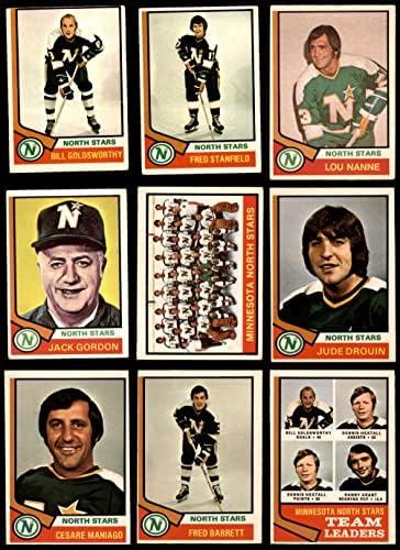 1974-75 O-Pee-Chee Minnesota North Stars u blizini Team Set Minnesota North Stars VG + Sjeverne zvijezde