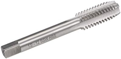 UXCell Machine Dodirnite 1 / 2-12 BSW navojni nagib H2 4 Ravne flute čelične vijke za čelične vijke