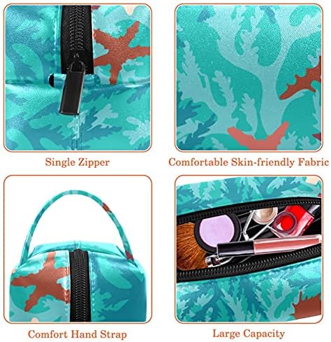 Podvodne plave koraljke i mornarička uzorka Kozmetička torba za žene Vodootporne vrećice za šminku Toaletna torbica