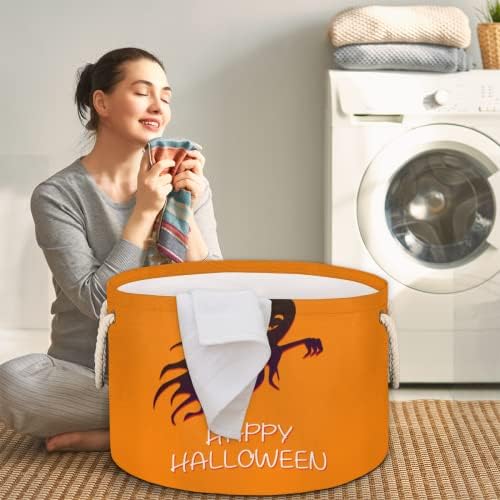 Happy Halloween zastrašujuće duhovne košare za skladištenje košara za pranje rublja sa ručkim košarom za