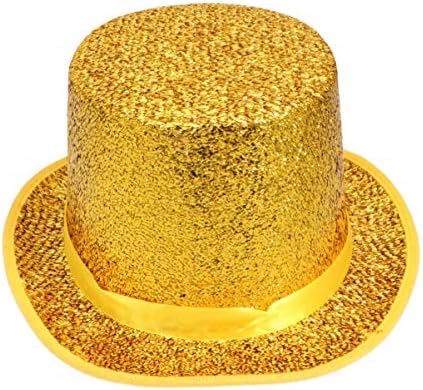 Amosfun Fedora Hat Jazz Hat Dance Hat Glitter Sequins Hat Novogodišnja zabava