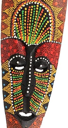 Gazechimp afrički totemski maska ​​za scene afričke maske zidni viseći dekor točka puna boja afrička maska
