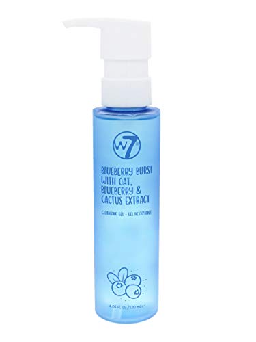 W7 Blueberry Burst Gel za čišćenje - borovnica, kaktus i ekstrakt zobi-uklonite šminku & očisti kožu