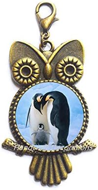 HandcraftSecorations Slatki pingvin sova sa zatvaračem za zipper, patentni patentni poklon, djeveruša nakit, djeveruše oww patentni patentni pauze, vjenčani sova zipper pull.f040