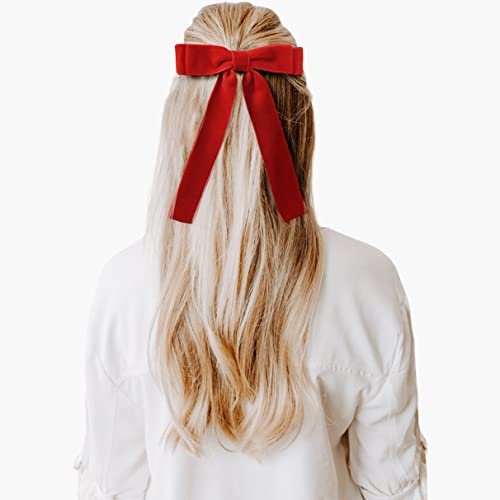 4kom mašna za kosu Tie Red Velvet hair Ribbon Elastics Hair Scrunchies rep Holder Hair Bow Bands konopac