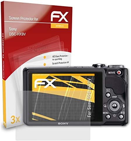 ATFOLIX zaštitnik ekrana kompatibilan sa Sony DSC-HX9V zaslonom za zaštitu ekrana, anti-reflektirajući i udarni FX zaštitni film