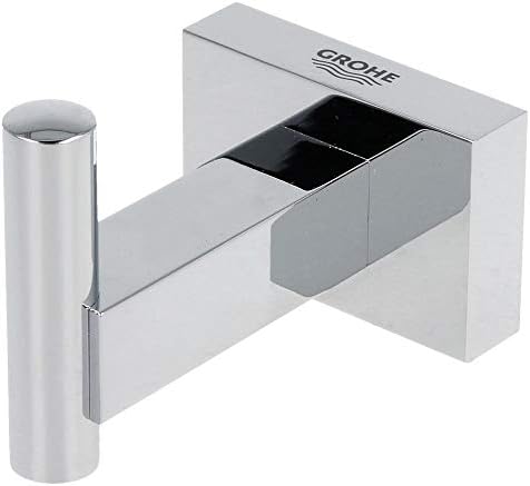 Grohe 40511001 Essentials Cube Rode Hook, Starlight Chrome