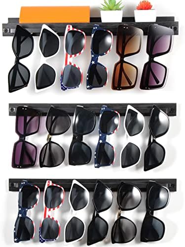 Art-Giftree Sunčani držač organizatora 3 Pakovanje: zidni naočale za montirane na zidu, stalak za naočale, naočale viseći štand za ulazna vrata za ulazni prostor dnevne sobe garaža