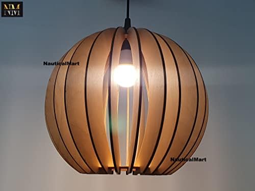 Privjesak za drvo | Privjesna rasvjeta | Moderni luster za drvo | Viseća svjetiljka | Sredin vek Moderni luster