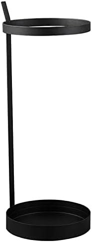 Wxxgy Metal Kišobran sa modernim okruglim kišobranom Držač stalak i štand za hodanje sa uklonjivim nosačem za kapanje za hodnik Početna / Crna / 23x23x60cm