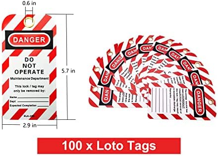 SAFBY 100 KLJUČITE DRUGE LOCKOUT TAGOUT BROJ SA 100 ZAKLJUČAVANJA Oznake oznake - Loto Sigurni kampanja za zaključavanje oznake izlaza i uređaja