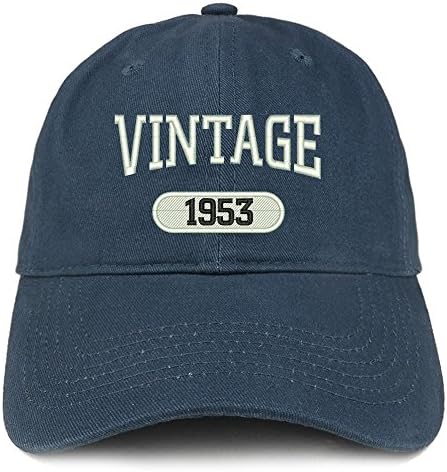 Trendy prodavnica odjeće Vintage 1953 vezena 70. rođendan opuštena pamučna kapa