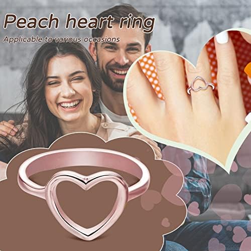 2023 NOVO Jednostavno elektroplatiranje ljubavnog srca Dijamantna prstena Dame Jewelry Angažovani prsten mali prsten