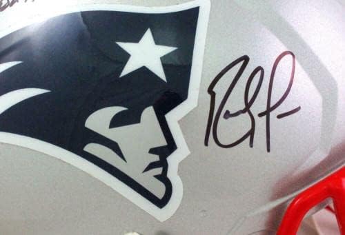Randy Moss sa autogramom New England Patriots F / s Speed Authentic Helmet w / Insc * - NFL Helmets