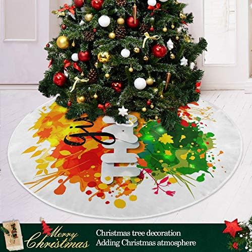 Alaza Christmas Drvo ukras, mali mini suktni suknji 35,4 inča sa Dan zahvalnosti za Dan zahvalnosti Kućni ukrasi
