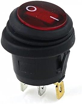 LYVI 1kom Kcd1 okrugla vodootporna On-Off 3pin lampa okrugla klackalica 10 a 250VAC 125V lampa sa ravnim remenom