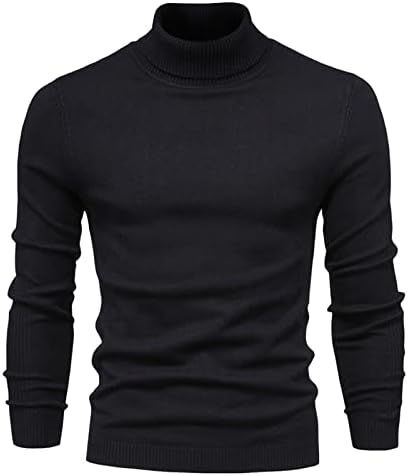 UOFOCO Cool Tee majica MAN zimski dugi rukav plus veličine Radni plutani turtleneck pulover mekani čvrsti uski