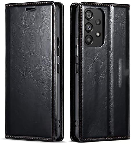 Futrola za telefon Samsung Galaxy S23/S23 Plus / S23 Ultra,Premium kožna torbica za novčanik sa funkcijom postolja i slotovima za kartice RFID Blocking Flip Case,Crna,S23plus 6.6