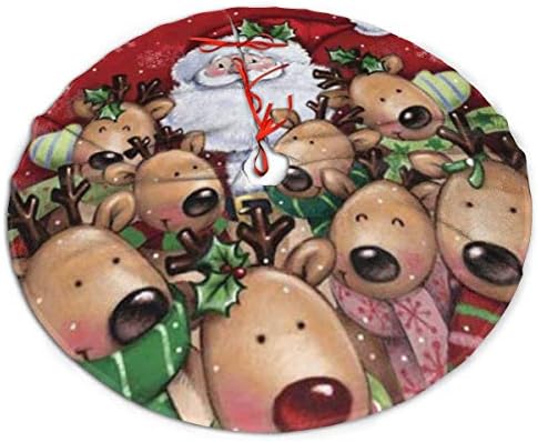 Lveshop Božićni jelen Santa Claus Božićna suknja Luksuzna okrugla zatvorena vanjska mat rustikalna Xmas Tree Odreze za odmor (30 / 36 / 48 Tri veličine)