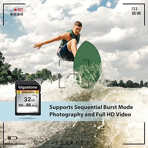 Gigastone 32GB 5-Pack SD kartica V10 SDHC memorijska kartica High Speed Full HD Video kompatibilan sa Canon
