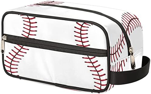 Sportska Bejzbol Prijenosna putna toaletna torba, Softball Texture Ball Dopp Kit kozmetički