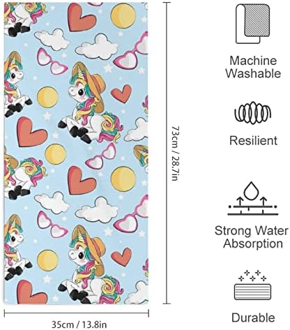 Mala princeza Jednorog sa ljetnim ručnikom za ručnike Premium ručnici za pranje krpe za pranje za hotelske