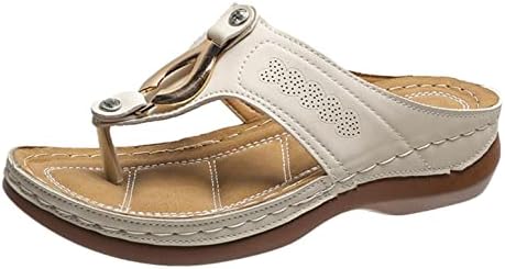 Aayomet sandale za žene elegantne ljetne, ljetne sandale Peep Toe Flats Slip On Comfort papuče casual Wedge sandale cipele