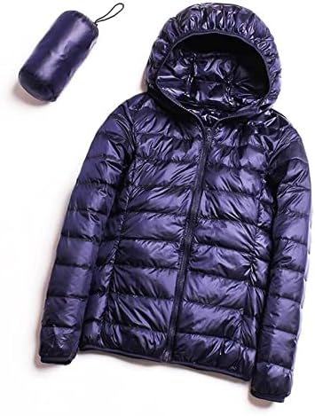 PXLoco Puffer jakna Žene, Ženske zimske jakne Crni puffer patentni zatvarač s kapuljačom s kapuljačom s kapuljačom