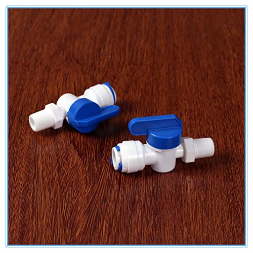 Ro Water Raight 3/8 od crijeva 1/4 '' BSP muški navoj brzi priključci Plastični kuglični ventil Reveser