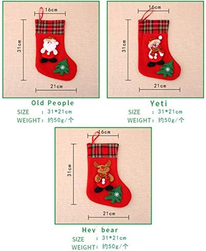 N-Brand Božićni ukrasi / Santa čarape / Plišani božićni čarapa Privjesak / Božićna torba / Božičari