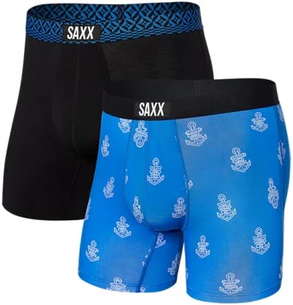 Saxx muški donji veš – VIBE Super meke bokserice sa ugrađenom torbicom-pakovanje od 2 komada, donji