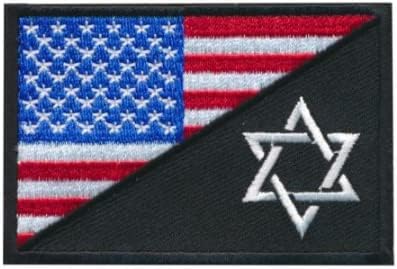 USA zastava i izrael zastava zastava zastere za patch backer za kuku i petlju Morale zakrpe taktičke vojne značke