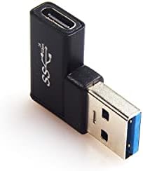 Rexus USB a mužjak do USB C ženski adapter [2 paket], maksimalno 100W brzi naboj i 10GB brzi prijenos podataka, tip C adapter za laptop, pametni telefon kompatibilan sa iOS i Android