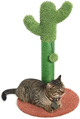 Catinsider 25.6 Cactus Cat grebanje Post sa viseća Lopta za mačke smeđe