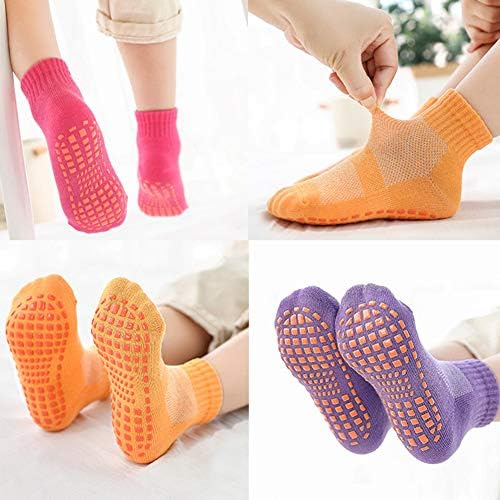 ESA snabdeva čarape protiv skidanja male devojčice dečaci trampolin čarape za decu Bulk 4 parovi
