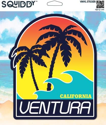 Squiddy Ventura California - vinil naljepnica za telefon za telefon, laptop, boca za vodu