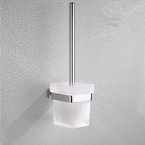 JF-Xuan Copper Woft Držač četkica za kupatilo od nehrđajućeg čelika WC WC WC WC četkica Staklo polica može biti besplatna toaletna četkica za bušenje