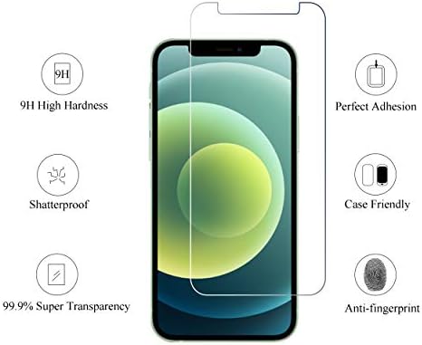 Ailun Glass zaštitnik ekrana za iPhone 12/12 Pro 2020 6,1 inča kaljeno staklo pogodno za 3 pakovanja