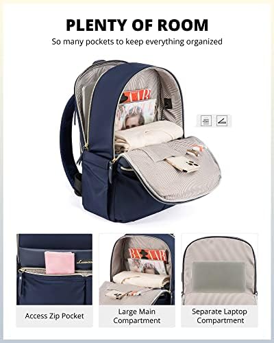 Lovevook laptop ruksak za žene, elegantna bagpack sa USB priključkom za punjenje, ruksak za prijenos