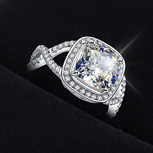 2023 Prsten za prstene veličine 59 Šarene žene nakit cirkon vjenčani prstenovi poklon bakreni