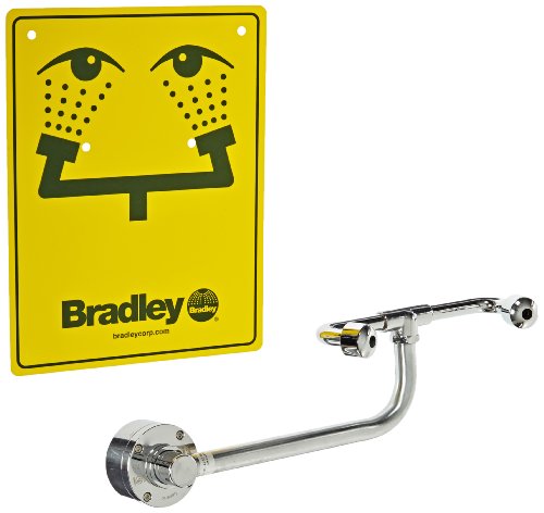 Bradley S19 - 270c sigurnosna jedinica za pranje očiju/lica, nosač ormarića, 0,4 GPM protok