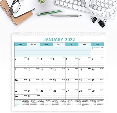 Nuobesty 2022-2023 Kalendar - mjesečni zidni kalendar 2022-2023 Početak od 2022. januara, do 2023. kalendar 24 mjeseca sa visećim kukom za organiziranje i planiranje, žica