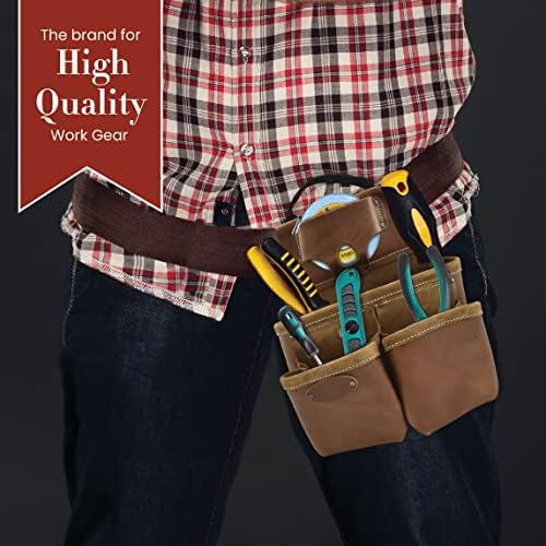 Stil n craft 9 džepna torbica za nokte i alate, teška kožna torbica, savršena i izdržljiva kožna