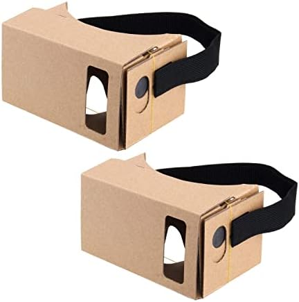 Google karton, 2 paket VR slušalice 3D virtualne naočale za naočale sa jasnim 3D optičkim objektivima