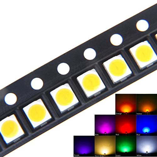 50kom SMD LED Diodna svjetla razni komplet Super svijetlo svjetlo sijalice lampe elektronike komponente diode koje emituju svjetlost 6 boja po izboru