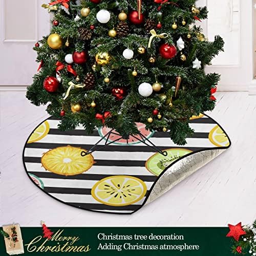 Kigai Tropical Voćni relikt poliesterski materijal Božićna stabla Mat, može se koristiti za ukrašavanje doma za božićnu zabavu, stvorite zabavu za svoju božićnu sezonu 28.3 in / prečnik.