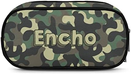 Personalizirana kamuflažna vojska zelena kutija za olovku s imenom Prilagođena torbica za olovku