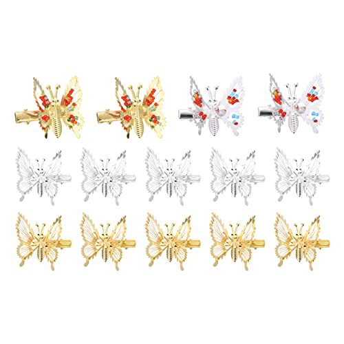 ONCHSH 3d Moving Butterfly hair Clips, Metal Butterfly ukosnice Bride Wedding Head Pieces Hair Accessories For Women Girls