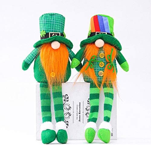 Jojofuny 2 kom. Patricks Dan Gnome Dekoracije Irski Leprechaun švedski Gnome ukrasi zeleni Irski Leprechaun